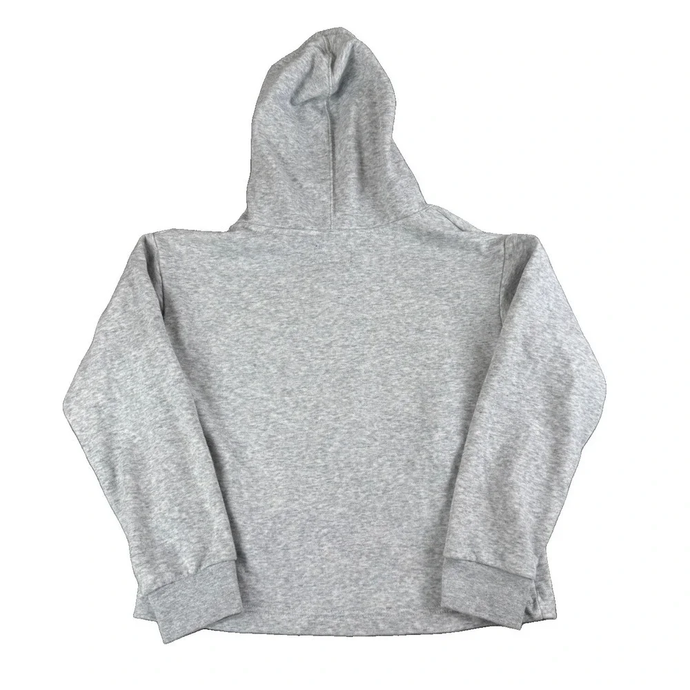 Converse All Star Hoodie Girls Large 12-13 Gray Chuck Taylor Logo Pullover
